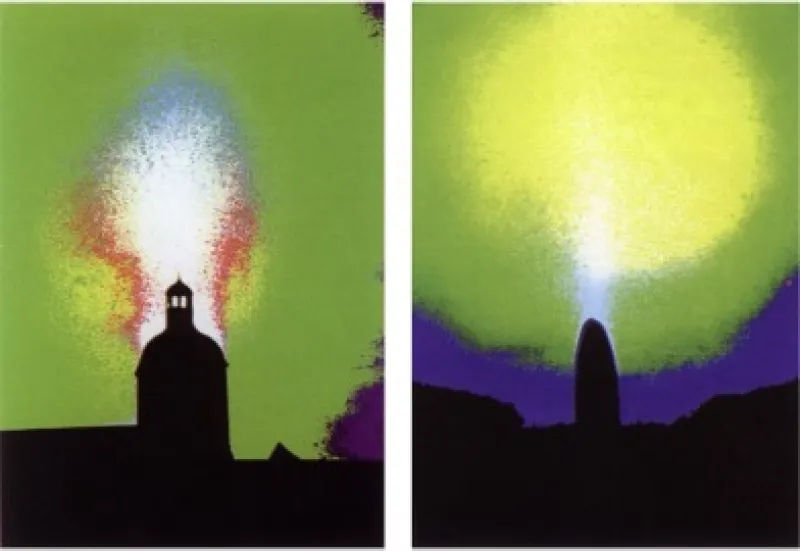 Picture 3.Gilbert Le Cossec.  Typical Epi Photos Le Cossec has taken showing energy etc. from Acupuncture de l'habitat (acupuncture-habitat.fr) and his books.