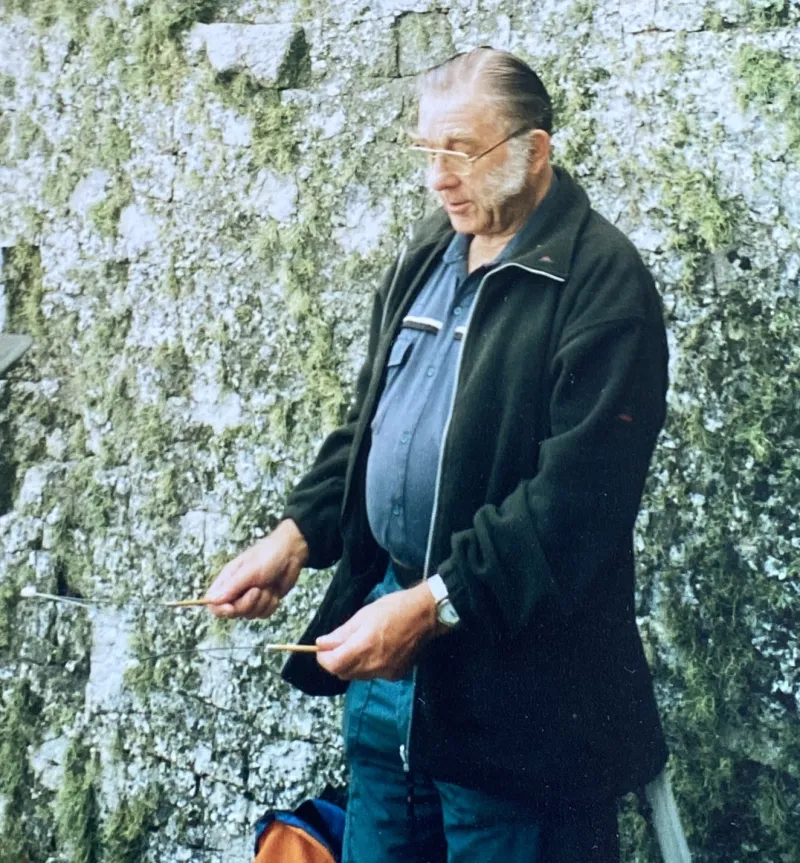 Rodney Smith, founder member of Devon Dowsers