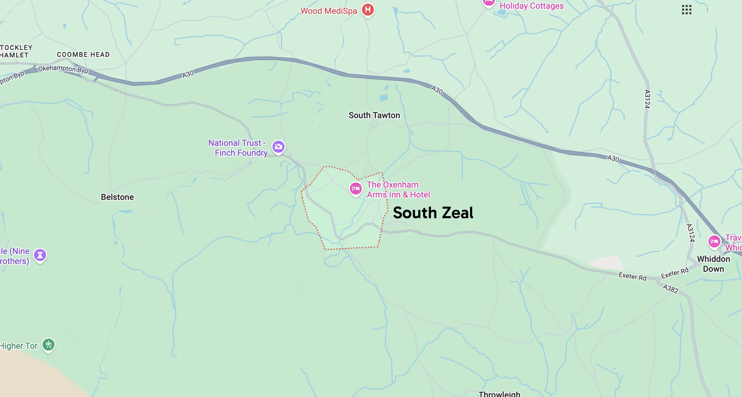 South Zeal Map 2